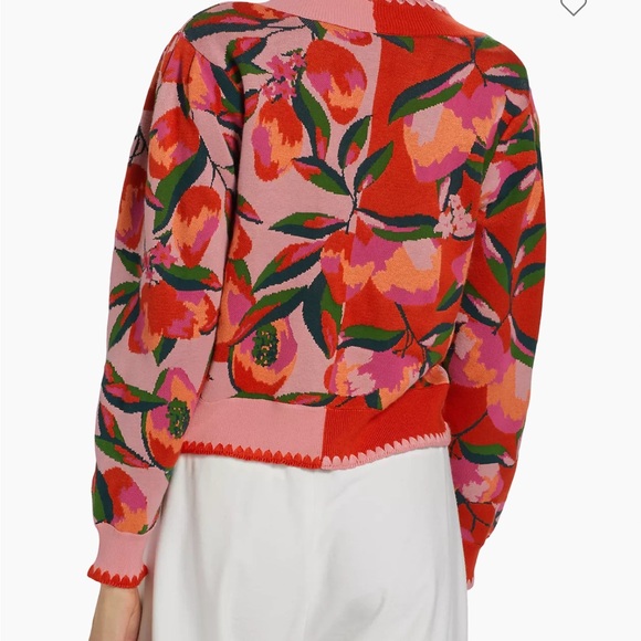 - farm rio Mixed Papaya Knit cardigan - Picture 4 of 9